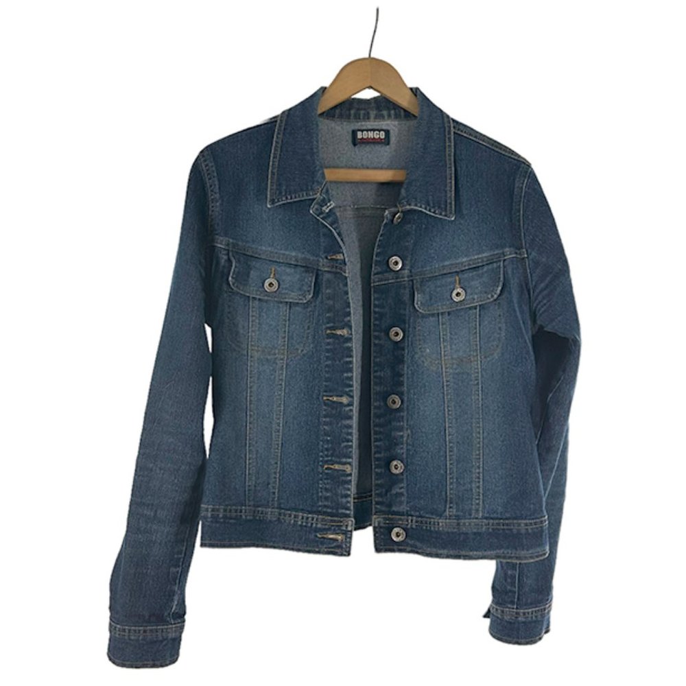 Bongo Button Front Denim Jacket Junior Size 11 - image 1